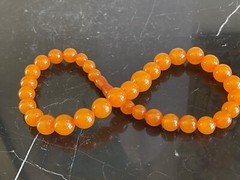 Vintage Natural Amber 36 Beads Necklace 37 Grams