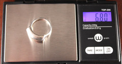 KABANA Modernist Signet Ring Sterling Silver Size 9.75