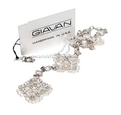 Vintage Giavan Drop Necklace Beautiful 16″ SEE DESCRIPTION Free Ship!