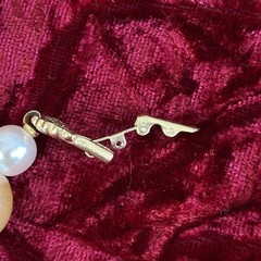Vintage Faux Pearl Bauble Necklace Pearlescent Champagne Luster Adjustable 17”