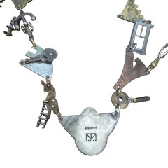 Vintage Necklaces 0.5 lb Estate Lot of 5 w/ Thomas Mann Mixed Metal Sterling