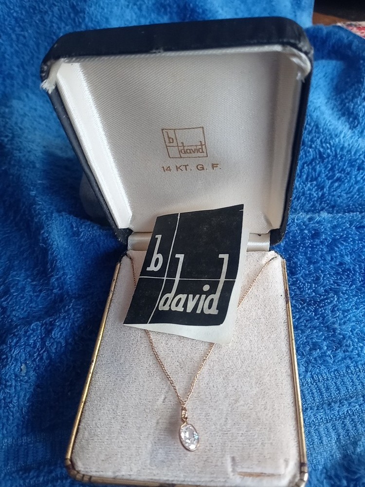✨ Vintage B. David 14K GF Necklace 24” Elegant 💛
