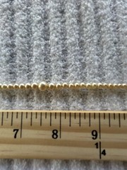 Vintage 15” Pearl Necklace Child 10K White Gold Clasp Graduated Hand Knotted