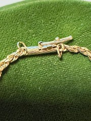 Vintage Italian SOLID 14KT Gold Stamped 7.5″ Bracelet 3.2 Grams New Old Stock