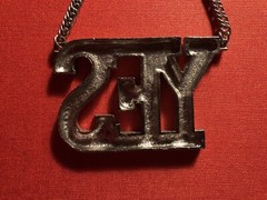 Vintage Bling “YES” Pendant 70’s Disco Affirmation Silver Tone Base Metal