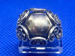 (06) Modernist 1950s Vintage 925 Sterling Silver Ring Adjustable – 3.75 g