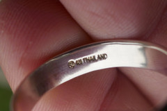 Vintage Sterling Silver 4.7mm Wide Band – Size 10.5
