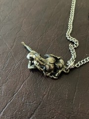 VTG Solid Silver Erotic Kama Sutra Pendant 1.25″w/Continous Chain 34″ (No Clasp)