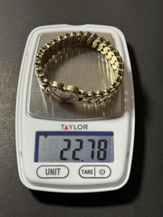 Vintage LaMode Heart Precious Metal Bracelet Possibly Gold Filled