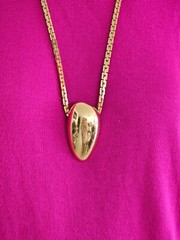 MONET 2 pc heavy 15″ chain and 2 1/2″ by 1 1/2″ shinny pin Statement pieces