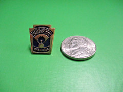 Little League Baseball Official Pin Size Approx .5 x .5 Inches Used