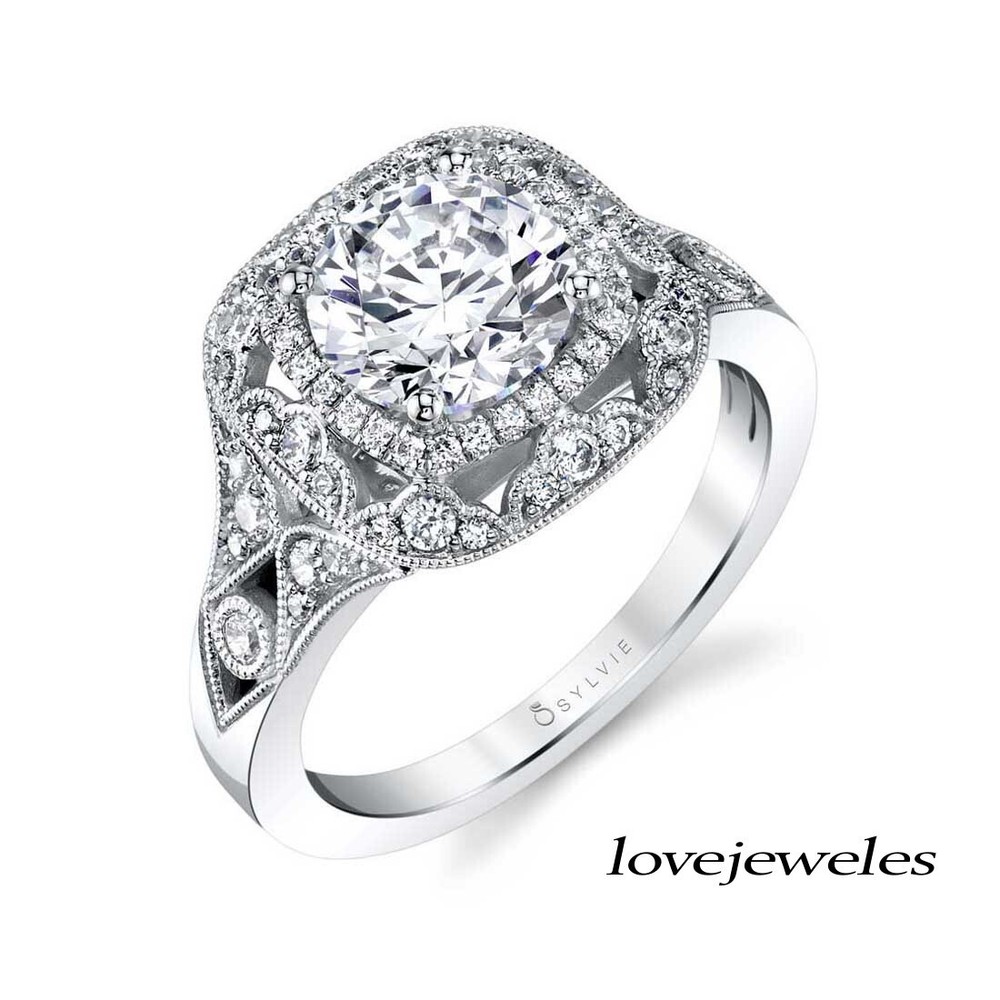 Lab-Created 3.51CT Round Cut Diamond Art Deco Vintage Engagement Ring 925 Silver