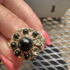 Vintage Costume Jewelry Rings Lot Of 4 See Description Some Missing Stones