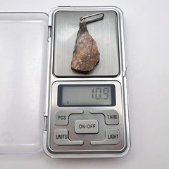 Huge Vintage Silver 800 Women’s Jewelry Pendant Natural Marble Stone 11 gr