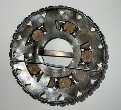 Antique Sterling Silver Latvian Sakta Brooch Pin signed J. Betins Riga, Latvia