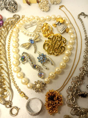 Vtg 26 Pc Assorted Estate Jewelry Lot 925 Paastelli SC 1928 Germany Avon Japan