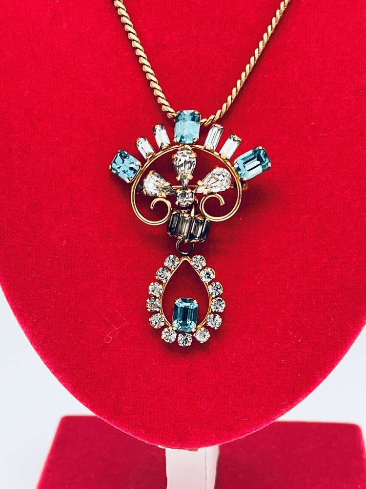 VTG DeCurtis 12k Filled Necklace/Brooch