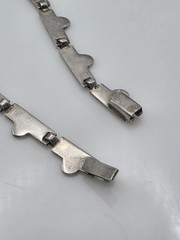 VTG MARGOT DE TAXCO MEXICO MODERNIST STERLING SILVER 925 ENAMEL NECKLACE