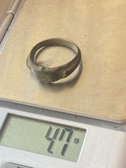 Lot of 2 RARE Ancient Greek Bronze Ring–Intaglio or Decorative Design-Circa 52