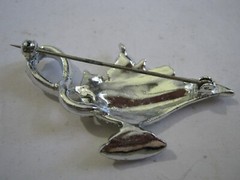 FUN 1950s Rhinestone ALLADIN’S LAMP 2 1/4″ Brooch, Compare @ $58 on Etsy