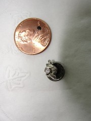 Antique Silver Moslem Temple Pin with Small Diamond Berkley Co. Detroit