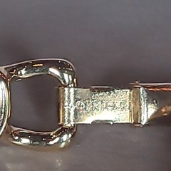 Vintage Trifari Signed Egyptian Revival Scarab Beetle 7.5″ Bracelet