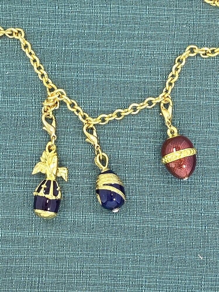 I Am Edgar Berebi Thé 3 Wishes Charm Necklace Just Found 1998 Vintage Jewelry