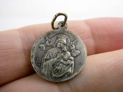 Vintage St John Neumann Religious Medal Made in Italy 2.7g 17.75mm Diameter