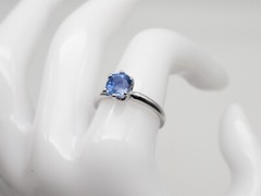 Antique 1920s $20K Signed CARTIER 1.86ct GIA Blue Sapphire Platinum Wedding Ring