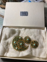 Vintage Brooch And Earrings