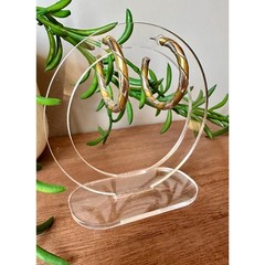 Vintage Mixed Metal Twisted Hoop Earrings | Silver And Brass Tone