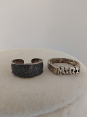 Vintage 925 Sterling Silver Ring Lot 6pc Adjustable Stackable Tested Pinky Toe