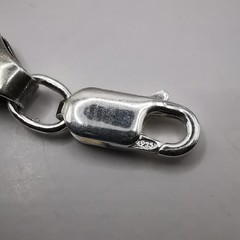 Vintage 925 Sterling Silver Bracelet Handmade 9.71g 7.68″ (19.5cm) Wide 0.24″