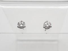 $8000 KWIAT 1ct VS G Round TIARA IDEAL CUT Diamond Platinum STUD EARRINGS RARE