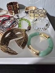 Mixed metal materials lot of 50 bracelets