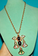 JOMAZ signed enamel dangle necklace–AS IS–READ!!