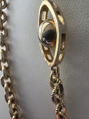 Vintage MONET Stations Necklace/ Lengthy/ Measures 56 In Total Length