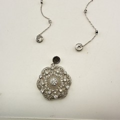 Joseph Esposito Necklace Art Deco Sterling Silver Magnetic Interchangeable 925