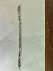 925 Sterling Silver Bracelet with Natural Red Ruby’s with Cubic Zirconia Stones