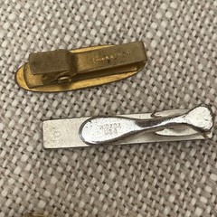 VTG Lot Of 8 Tie Clips Money Clip Hicock Marathon Mother Of Pearl Silver Gold