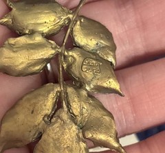 Vintage Retired Michael Michaud Wisteria Brooch Hallmarked
