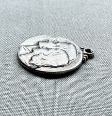 Vintage Sterling Silver Couple Charm Love Hearts