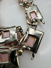 Vintage Pink Necklace Coro Moonglow Thermoset