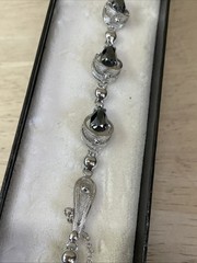 Sterling Hematite Black Diamond Zeidell’s Necklace Earrings Bracelet Vtg 1950s