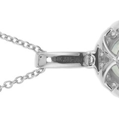 Peter Suchy 3.51 Carat Aquamarine Diamond White Gold Pendant