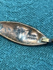 Vintage Maya Mexico Men Or Women’s Hammered Copper Bracelet 8.5”large Wrist 30 g