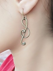 vintage brass earrings