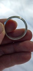 Vintage Men’s 925 Sterling Silver Greek Key Fidget Spinner Band Ring US Size 14