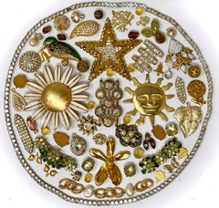 Lot Vintage & Modern Jewelry Parts Broken Repurpose Craft Rhinestones Harvest A