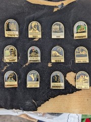 RARE Gustav Mahler Complete 12-Pin Career Timeline Set – Gold Tone & Enamel